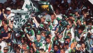 Platz 17, SV Werder Bremen (1967/68): 64 Punkte, 68:51 Tore. (Punktzahl auf die 3-Punkte-Regel umgerechnet)