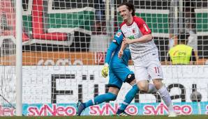 TRANSFER DER SAISON: Beim HSV nicht mehr gewollt und für 5,5 Millionen an den FC Augsburg transferiert, schwang sich der Österreicher bei den Schwaben zum unverzichtbaren Leistungsträger auf und verzeichnete 13 Treffer und vier Vorlagen.