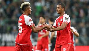 Gehörten in der abgelaufenen Saison beim Klassenerhalt des FSV Mainz 05 zu den Leistungsträgern: Jean-Philippe Gbamin und Abdou Diallo.