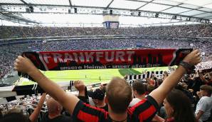 Platz 20: Eintracht Frankfurt.