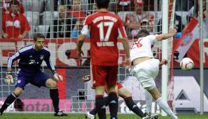 Per Dropkick drosch Szalai den Ball zum 2:1-Sieg der Mainzer unter die Latte. "Auch der FC Bayern konnte den Tabellenführer nicht stoppen", titelte der kicker. Wir blicken auf die M05- und Bayern-Spieler von damals zurück.
