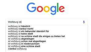 "Wolfsburg ist hässlich" - laut Google.