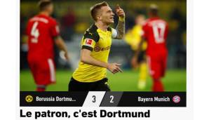 L'EQUIPE (Frankreich): "Der Chef, das ist Dortmund. Die Partie erinnerte an die Klopp-Guardiola-Jahre: Ein BVB, der auf schnelle Angriffe setzte, und Bayern, die ihr Glück im Ballbesitz suchten."