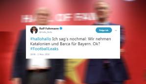 Reporter Rolf Fuhrmann spricht sich für einen Tausch aus. Wie wär's mit eine paar Spielen gegen Barca?