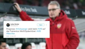 Und beim VfB-Anhang stellte man sich anschließend die Frage, was jetzt eigentlich Reschke-Nachfolger Thomas Hitzlsperger macht. Prognose: Klassenerhalt oder?