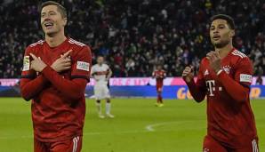 Zwei der drei FCB-Erfolgsgaranten (li.: Lewandowski; re.: Gnabry), was Tore und Vorlagen in dieser Bundesliga-Saison betrifft.