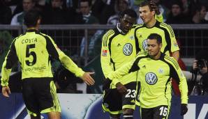 Platz 6: VfL Wolfsburg - 461 Punkte (124 Siege, 89 Unentschieden, 119 Niederlagen, Torverhältnis 497:494) in zehn Saisons.