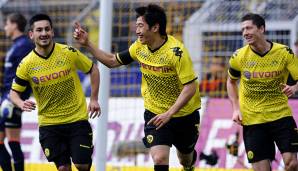 Platz 2: Borussia Dortmund - 653 Punkte (193 Siege, 74 Unentschieden, 65 Niederlagen, Torverhältnis 691:362) in zehn Saisons.