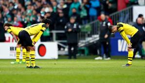 Borussia Dortmund hat in Bremen nach einer 2:0-Führung unentschieden gespielt.