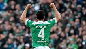 "Oldie" Claudio Pizarro setzt seine beispiellose Karriere bei Werder Bremen bis 2020 fort.