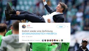 Ganz anders ging es hingegen in Wolfsburg zur Sache. In Bruno Labbadias letztem Spiel als Trainer der Wölfe fegte der VfL mit 8:1 über den FC Augsburg her. Eine Demütigung, oder "Zerf*****", wie man im Netz sagt.