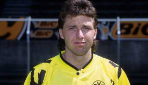 JÜRGEN WEGMAN: Spielte erstmals von 1984 bis 1986 für den BVB und rettete Dortmund mit einem Last-Minute-Treffer gegen Fortuna Köln vor dem Abstieg. Wegmann ging anschließend als "Judas" verschrien zu Schalke 04 und zum FC Bayern.
