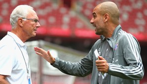 Pep Guardiola verlässt im Sommer den FC Bayern und Franz Beckenbauer gen England