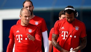 Arjen Robben und Jerome Boateng schuften an einem Comeback bei den Bayern