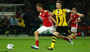 Thomas Müller setzte sich mit den Bayern im Pokalfinale gegen den BVB durch
