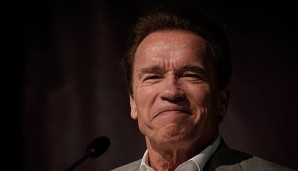 Arnold Schwarzenegger war zum ersten Mal in der Allianz Arena