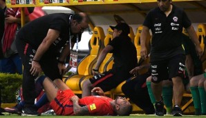 Arturo Vidal musste gegen Kolumbien verletzungsbedingt ausgewechselt werden