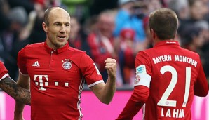 Arjen Robben und Philipp Lahm stehen dem FC Bayern zur Verfügung