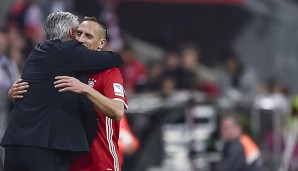 Carlo Ancelotti und Franck Ribery