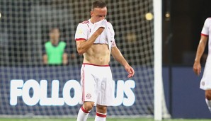Franck Ribery musste gegen Inter Mailand nach rund einer halben Stunde ausgewechselt werden