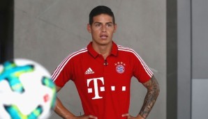 James Rodriguez vom FC Bayern München soll angeschlagen für Kolumbien spielen