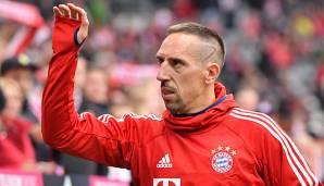 Franck Ribery fällt aktuell beim FC Bayern München mit einem Innenbandriss im Knie verletzt aus