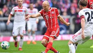 FC Bayern: Arjen Robben wieder im Mannschaftstraining.