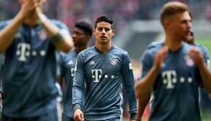 James Rodriguez könnte den FC Bayern im Sommer verlassen müssen.
