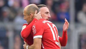 Ein Ära geht zu Ende: Franck Ribery spielte zwölf Jahre, Arjen Robben insgesamt zehn Jahre bei den Bayern.