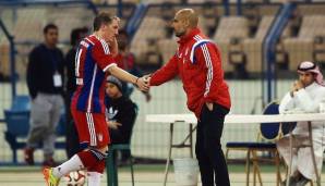Bastian Schweinsteiger und Pep Guardiola arbeiteten beim FC Bayern nur kurz zusammen.