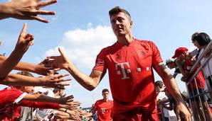 Sieht den FC Bayern in puncto Kaderstärke im Meisterschaftskampf vor dem BVB: Robert Lewandowski vom FC Bayern München.