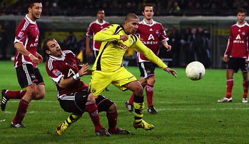 Mohamed Zidan erzielte breits in der 36. Minute das 3:0 für Borussia Dortmund gegen Nürnberg