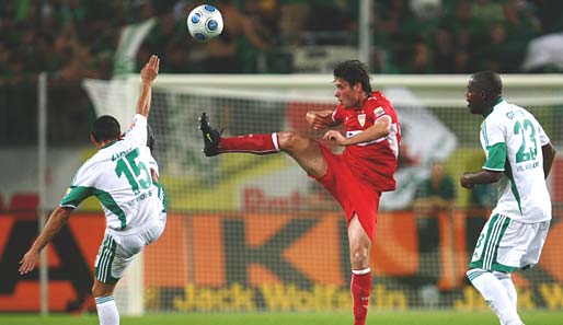 Das Eröffnungsspiel der Saison 2009/10 gewann der VfL Wolfsburg 2:0 gegen Stuttgart