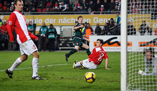 Der Gladbacher Marco Reus traf gegen Mainz trotz einigen Versuchen das Tor nicht
