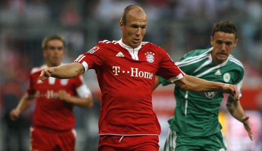 Arjen Robben feierte beim 3:0 im Hinspiel sein Debüt im Trikot des FC Bayern