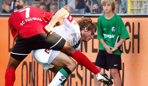 In Hinspiel gegen Borussia Mönchengladbach gelang dem SC Freiburg der einzige Heimsieg (3:0)