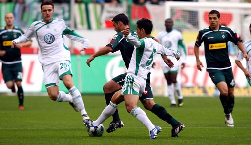 Das Hinspiel gegen Borussia Mönchengladbach gewann der VfL Wolfsburg mit 2:1