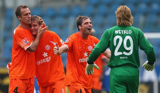 Die Spieler des FSV Mainz 05 siegten beim VfL Bochum mit 3:2