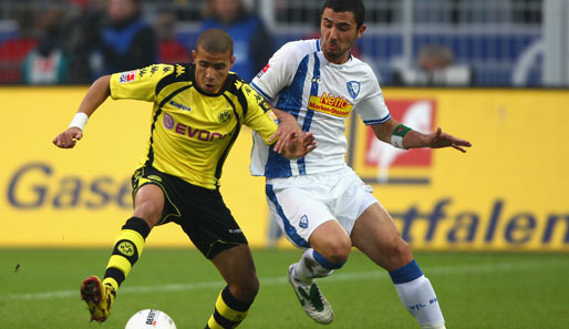 Dortmund ,hier mit Mohamed Zidan (l.), gewann das Ruhrderby verdient mit 2:0