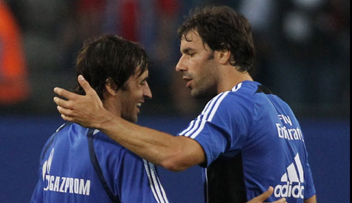 Raul und Ruud van Nistelrooy spielten insgesamt vier Jahre gemeinsam bei Real Madrid