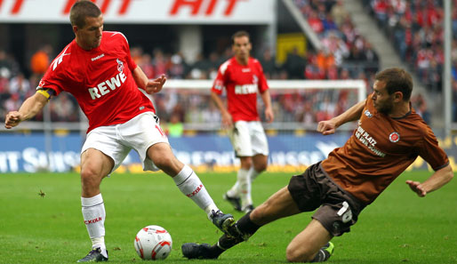 FC-Kapitän Lukas Podolski (l.) ist mit sieben Treffern Kölns erfolgreichster Torschütze