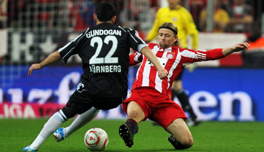 Der FC Bayern hat das Hinspiel gegen 1. FC Nürnberg mit 3:0 gewonnen