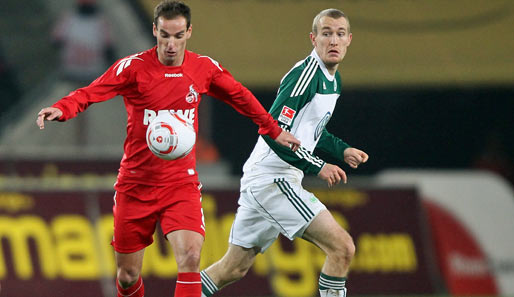 Der VfL Wolfsburg und der 1. FC Köln trennten sich im Hinspielt mit einem 1:1-Unentschieden
