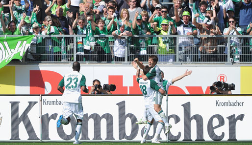Nach sechs sieglosen Spielen hatte man in Wolfsburg seit langem mal wieder Grund zur Freude