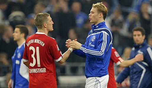 Demnächst wohl bei Bayern vereint: Bastian Schweinsteiger (l.) und Manuel Neuer