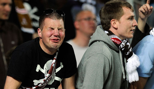 Die Verzweiflung und Enttäuschung war den St.-Pauli-Fans deutlich anzusehen