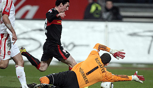 Letzte Saison siegte der VfB Stuttgart dank eines Hilbert-Treffers 2:1 beim 1. FC Nürnberg