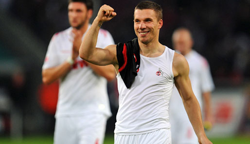 Lukas Podolski ist derzeit die Lebensversicherung beim 1. FC Köln