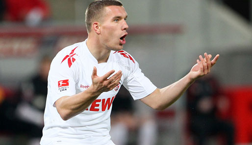 Kölns Lukas Podolski rettete den Geißböcken einen Punkt gegen den FSV Mainz 05