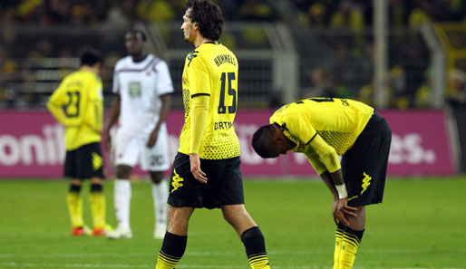 Dortmunds Spieler waren nach dem unnötigen Unentschieden gegen Lautern bedient